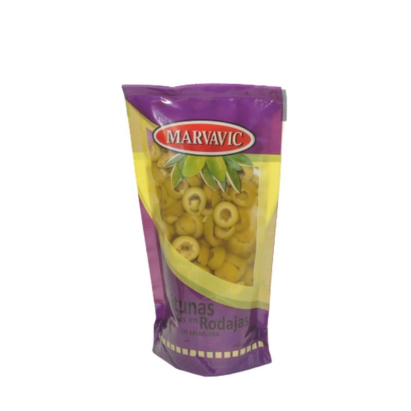 ACEITUNA VERDE RODAJA MARVAVIC DOY PACK 12X330cc