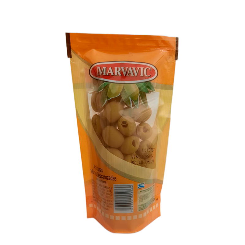 ACEITUNA VERDE DESCAROZADA MARVAVIC DOY PACK  12X330cc  