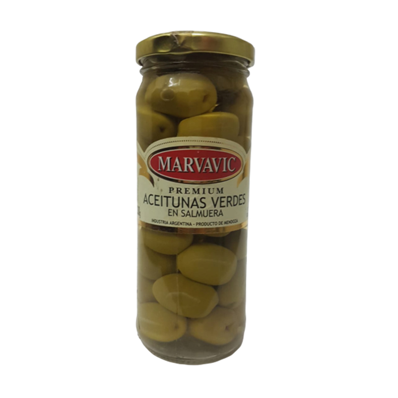 ACEITUNA VERDE '0' FRASCO 6X330cc MARVAVIC         