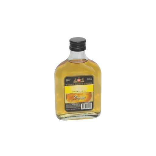 [00594        ] PETACA LICOR FINO SECO COGÑAC 12X200cc  