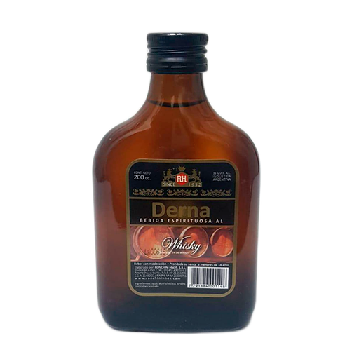 [00597        ] PETACA LICOR DERNA WHISKY 12X200cc        